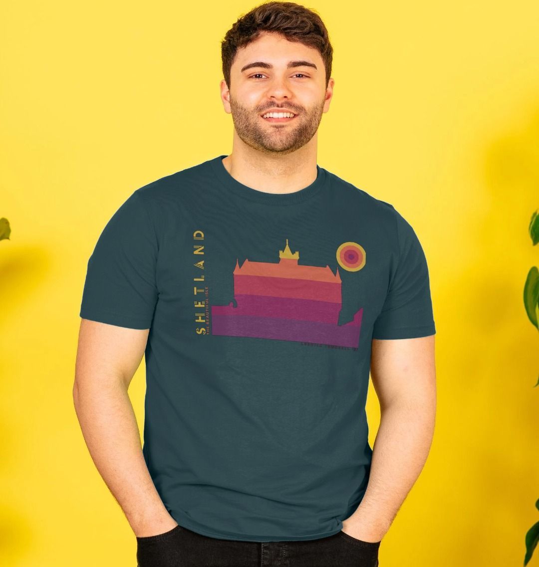 Lerwick Townhall Sunset Mens T-Shirt