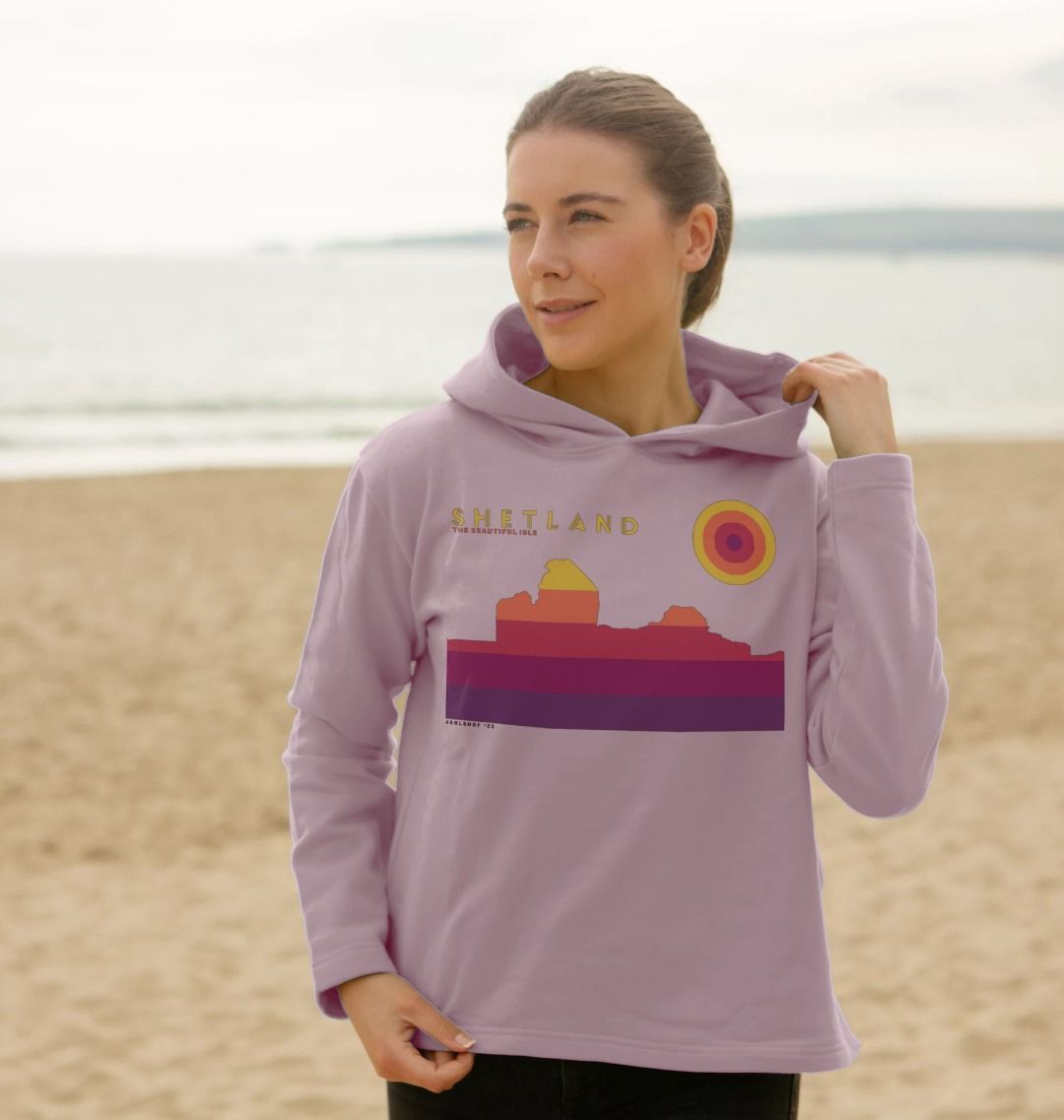 Jarlshof Sunset Womans Hoodie