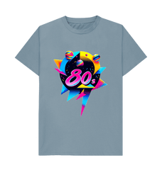 Stone Blue 80s Inspired Mens T-Shirt