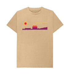 Sand Scalloway Castle Sunset Mens T-Shirt | Shetland, The Beautiful Isle