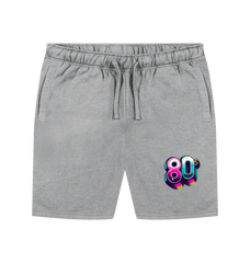 Athletic Grey 80s Inspired Mens Shorts