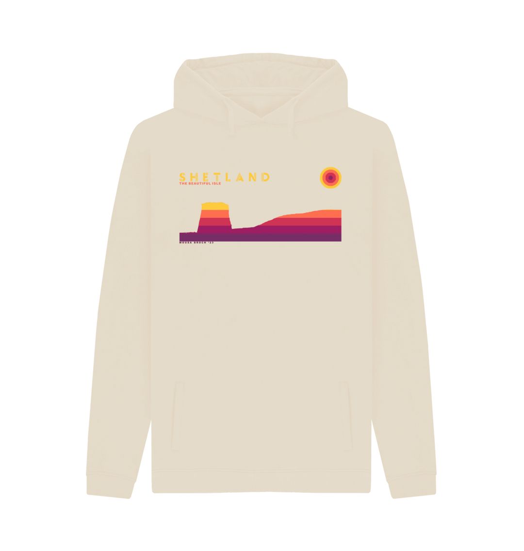 Oat Mousa Broch Sunset Mens Hoody | Shetland, The Beautiful Isle