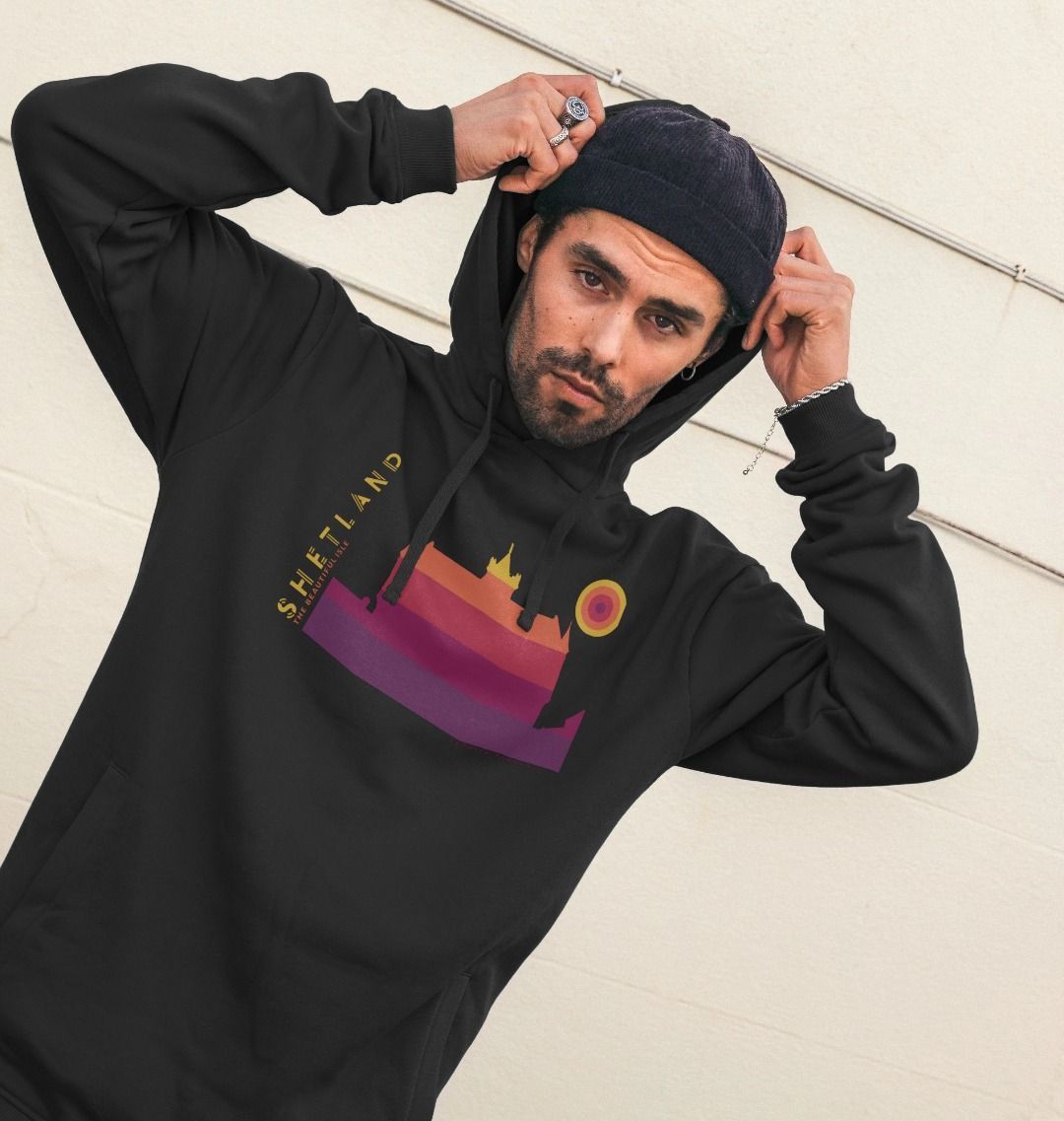 Lerwick Townhall Sunset Mens Hoody