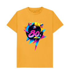 Mustard 80s Inspired Mens T-Shirt
