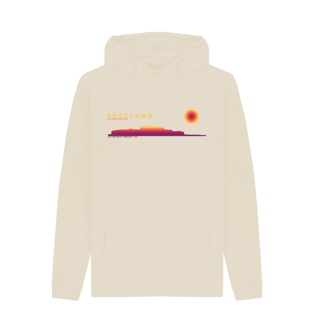 Oat Clickimin Broch Sunset Mens Hoody | Shetland, The Beautiful Isle