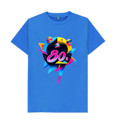 Bright Blue 80s Inspired Mens T-Shirt