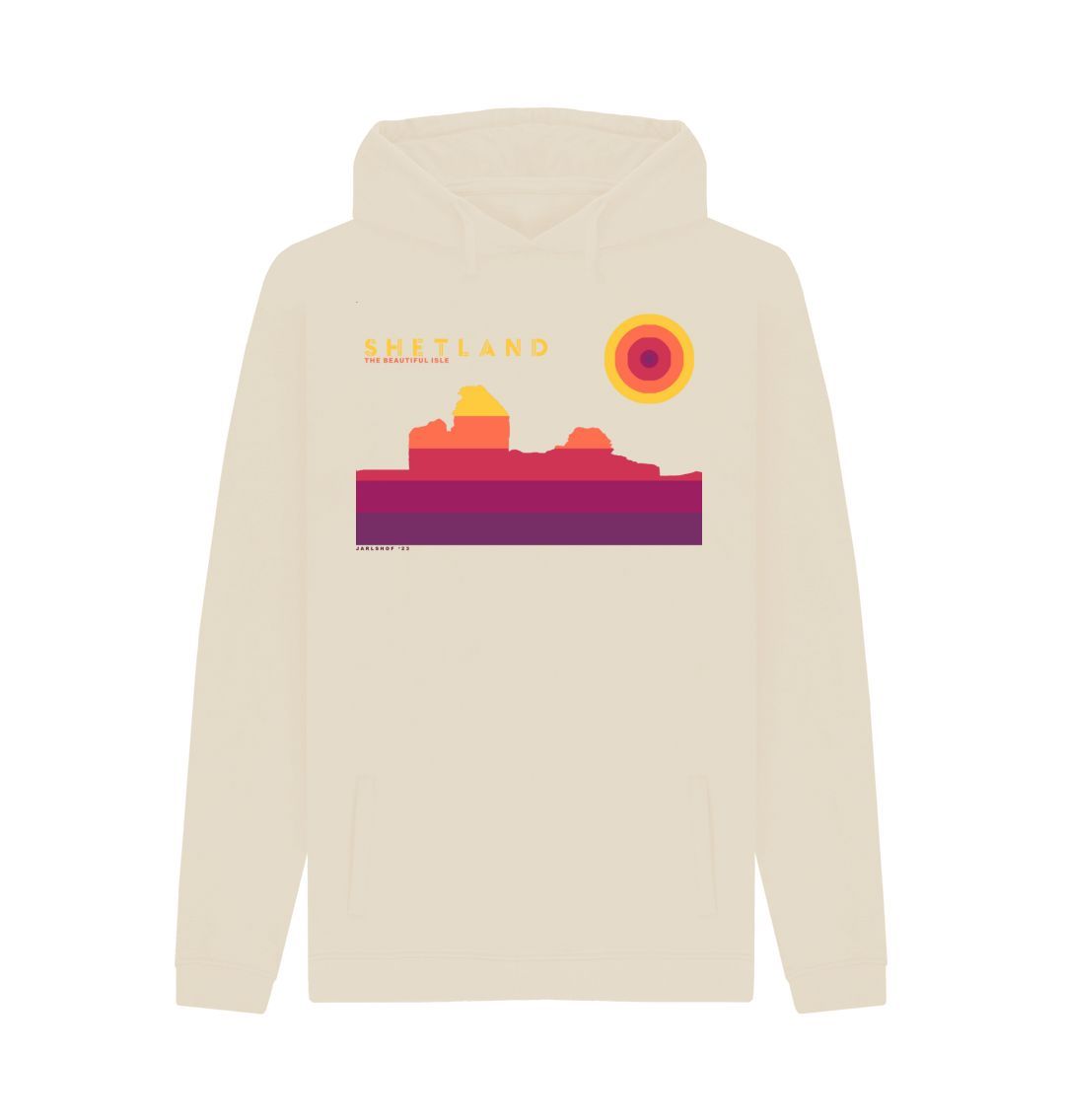 Oat Jarlshof Sunset mans Hoodie | Shetland, The Beautiful Isle