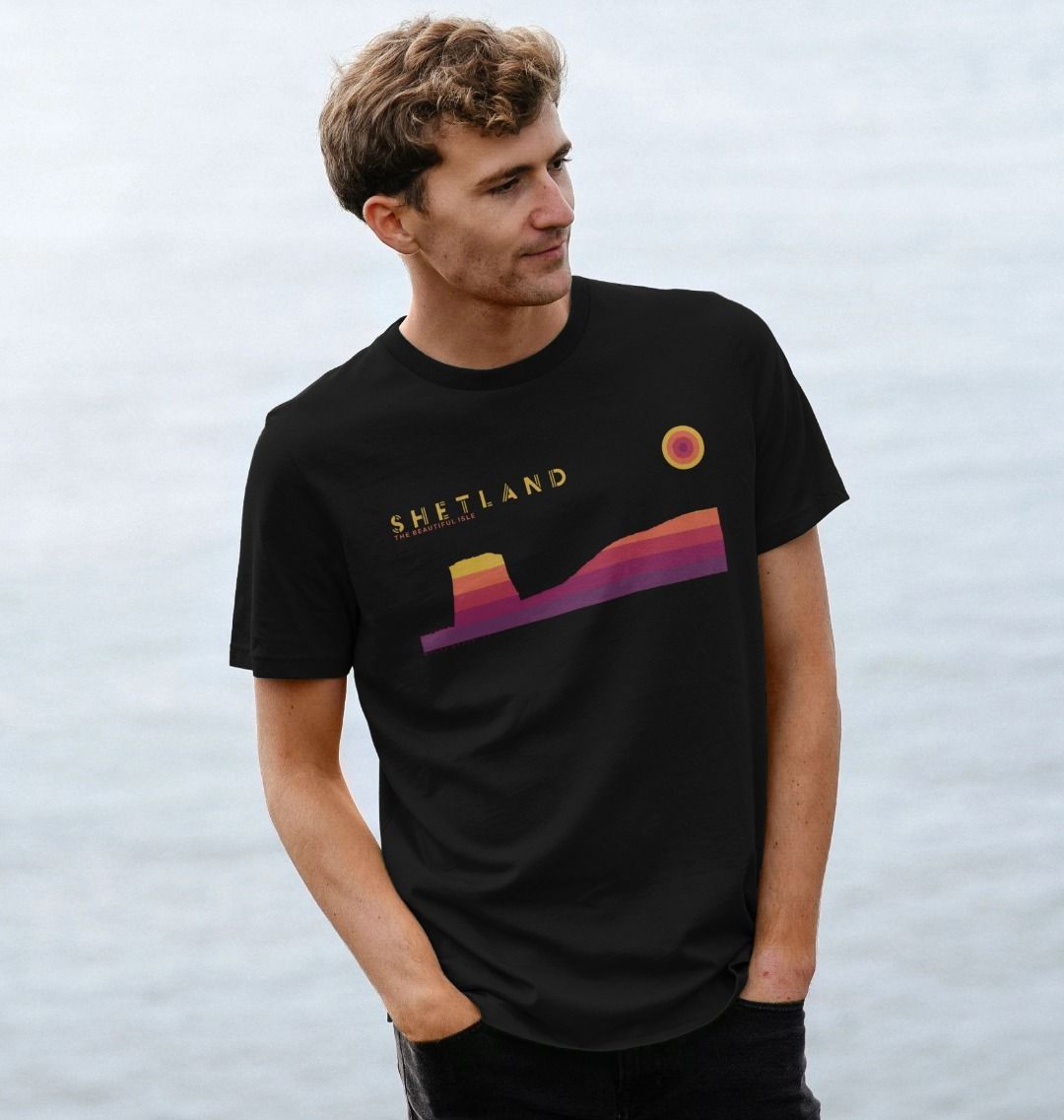 Mousa Broch Sunset mans T-shirt