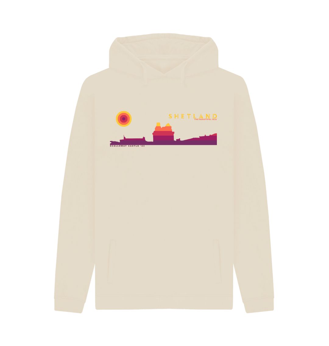 Oat Scalloway Castle Sunset Mens Hoody | Shetland, The Beautiful Isle