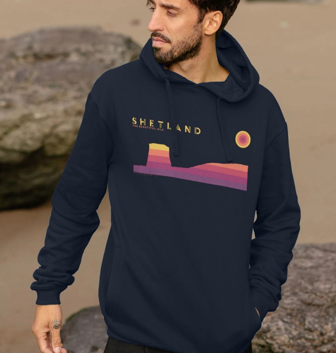 Mousa Broch Sunset Mens Hoody
