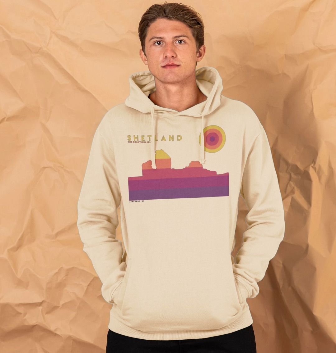 Jarlshof Sunset mans Hoodie
