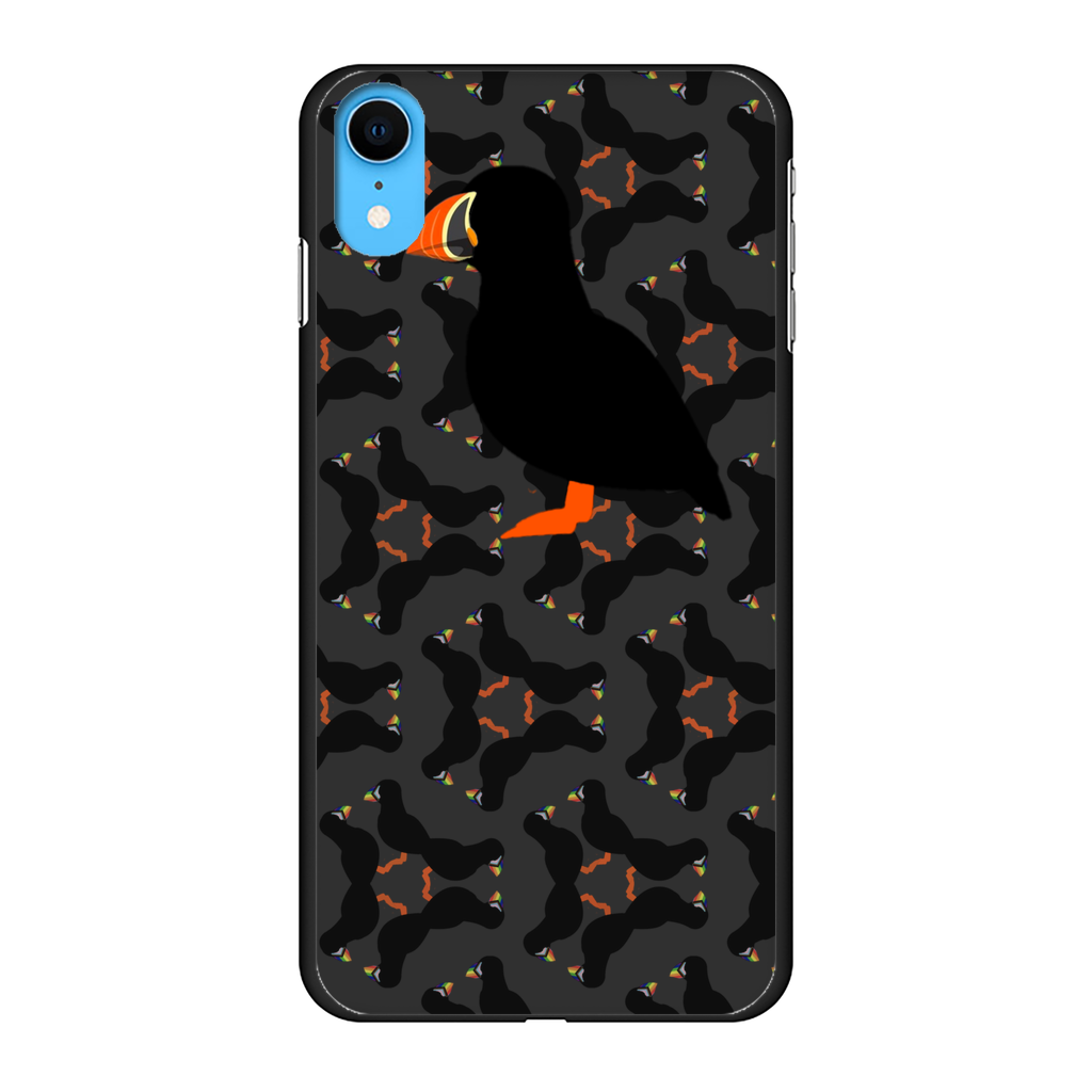 Puffin Printed Black Phone Case