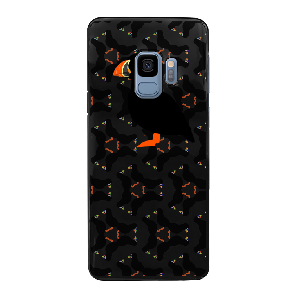 Puffin Printed Black Phone Case