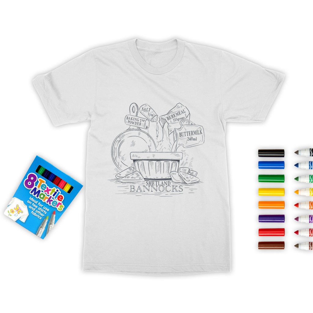 Shetland Bannocks Colouring T-Shirt