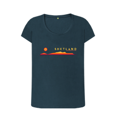 Denim Blue Printed T-shirt Front