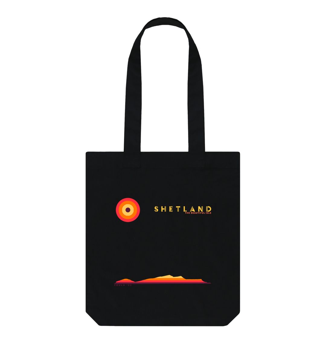 Black Foula Sunset Tote Bag | Shetland, The Beautiful Isle
