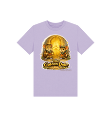 Soft Lilac Printed Kids T-Shirt Front