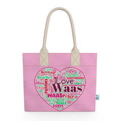 Pink Waas Heart Tote Bag