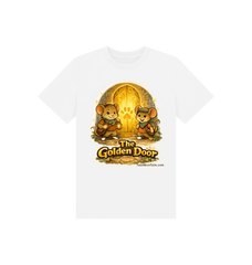 White Printed Kids T-Shirt Front