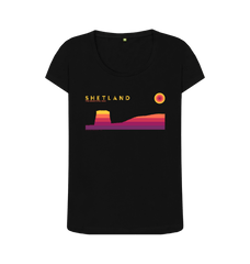 Black Printed T-shirt Front