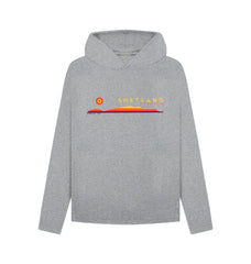 Athletic Grey Foula Sunset Womans Hoody | Shetland, The Beautiful Isle