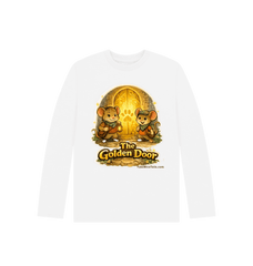 White Printed Kids T-Shirt Front