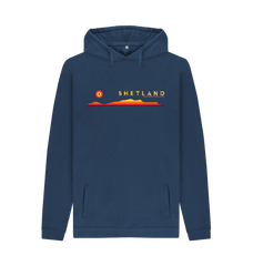 Navy Printed Hoody Front