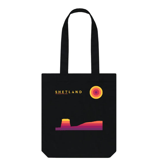 Black Mousa Broch Sunset Tote Bag | Shetland, The Beautiful Isle