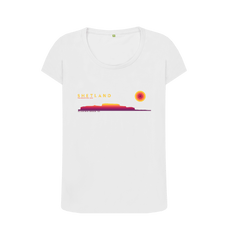 White Printed T-shirt Front