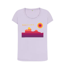 Violet Jarlshof Sunset Womans T-shirt | Shetland, The Beautiful Isle