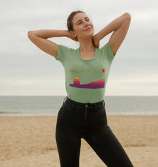 Mousa Broch Sunset Womans T-shirt