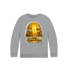 Athletic Grey Printed Kids Jumper Front