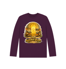 Purple Printed Kids T-Shirt Front