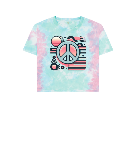 Pastel Tie Dye Ti-Dyed Womans Box T-shirt