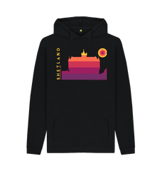 Black Printed Hoody Front