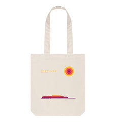 Natural Clickimin Broch Sunset Tote Bag | Shetland, The Beautiful Isle