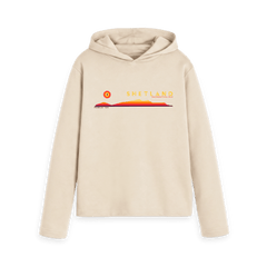 Oat Printed Hoody Front
