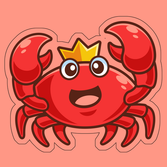 Cute crab shaped pillow - velvet