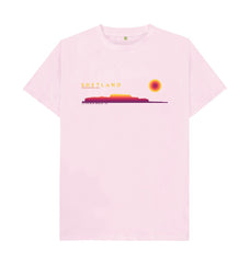 Pink Clickimin Broch Sunset Mens T-Shirt | Shetland, The Beautiful Isle