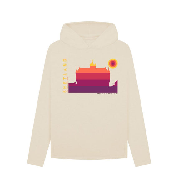 Oat Lerwick Townhall Sunset Womans Hoody | Shetland, The Beautiful Isle