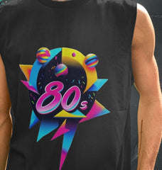 80s Inspired Mens Vest