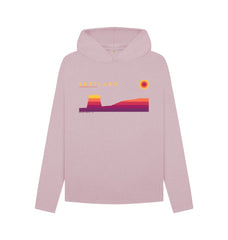 Mauve Mousa Broch Sunset Womans Hoody | Shetland, The Beautiful Isle