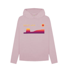 Mauve Mousa Broch Sunset Womans Hoody | Shetland, The Beautiful Isle