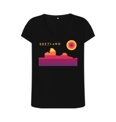 Black Printed T-shirt Front