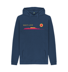 Navy Printed Hoody Front