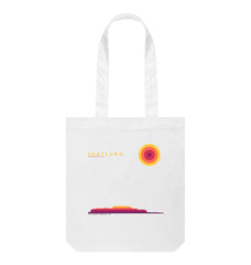 White Clickimin Broch Sunset Tote Bag | Shetland, The Beautiful Isle