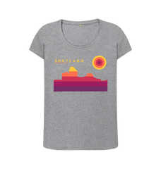Athletic Grey Printed T-shirt Front