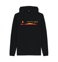 Black Printed Hoody Front
