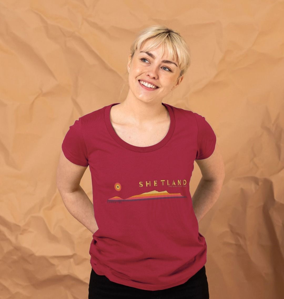 Foula Sunset Womans T-shirt