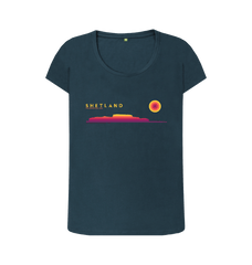Denim Blue Printed T-shirt Front